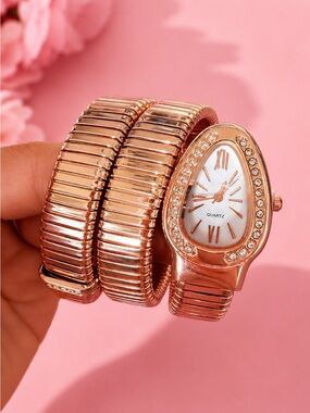 Serpenti Rose Gold Snake Wrap Elegant Watch